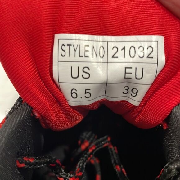 Dream Horse Men’s Steel Toe Shoes Sneakers Lace‎ Up Sz 6.5 Black Red #21032 - Picture 11 of 11